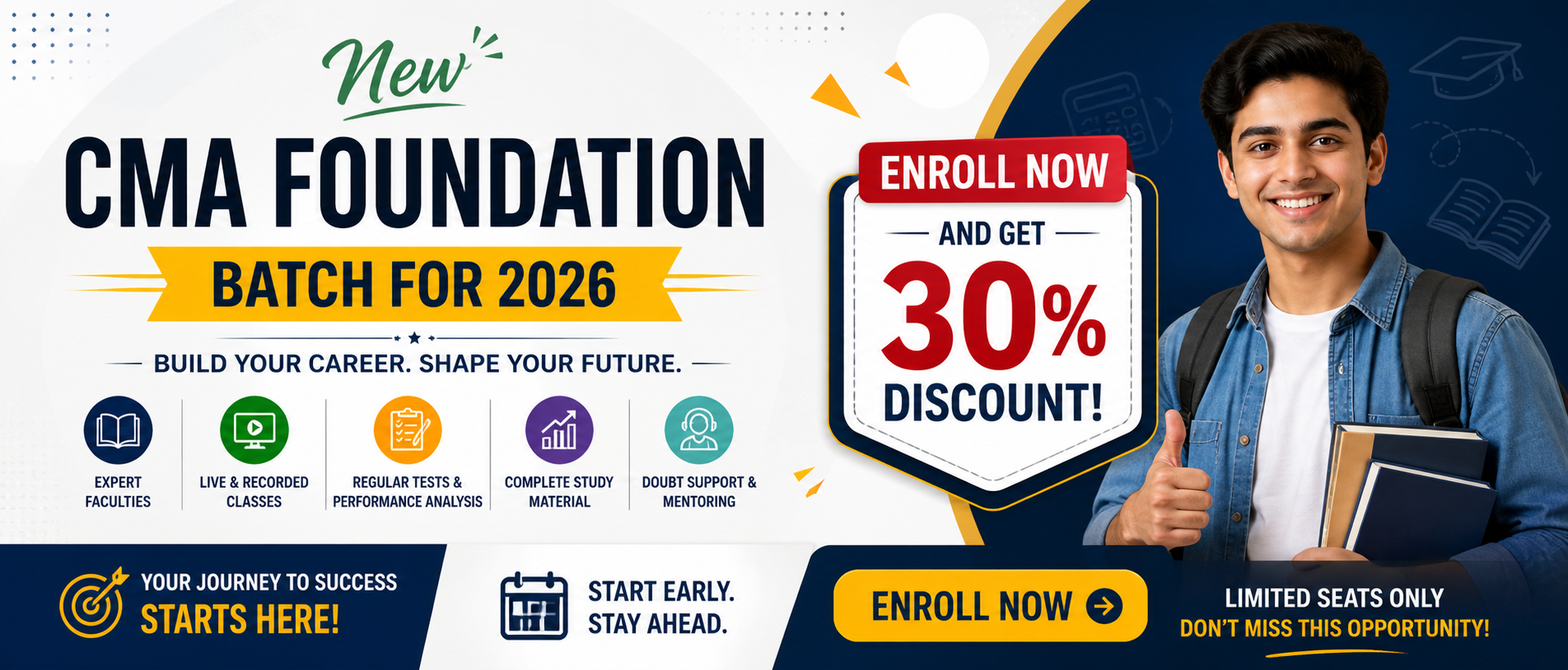 New CMA Foundation Batch for 2026-ECP
