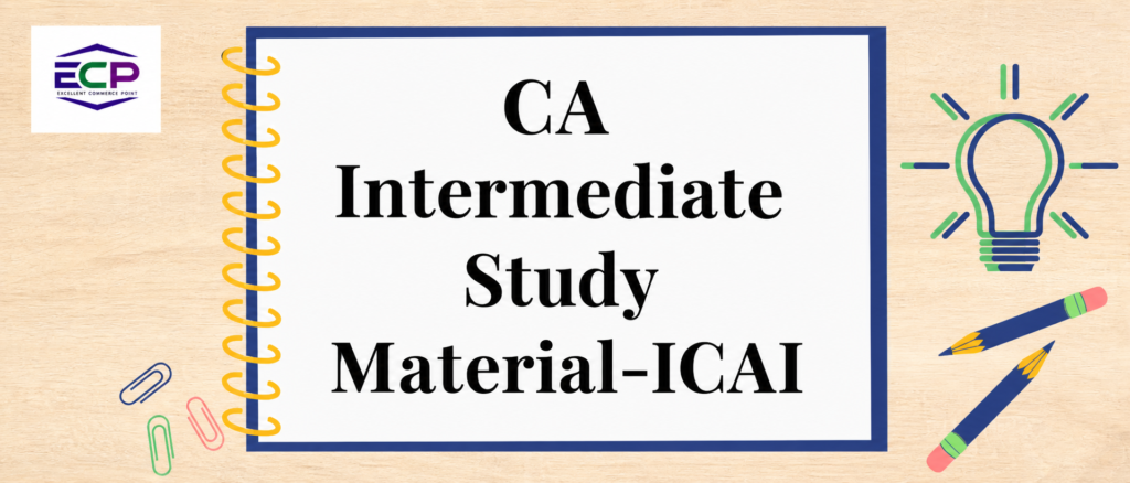 ca inter study material - icai