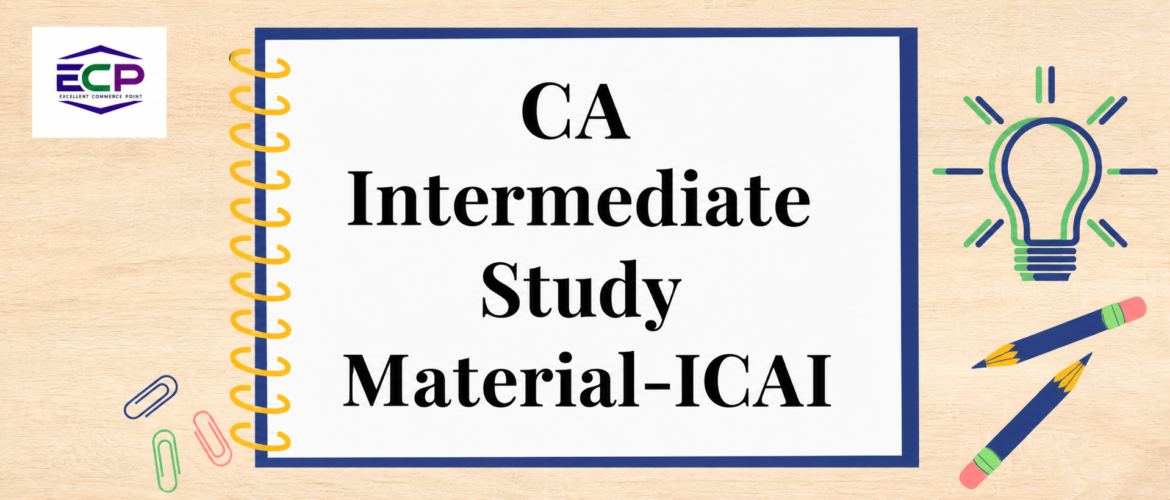 ca inter study material - icai