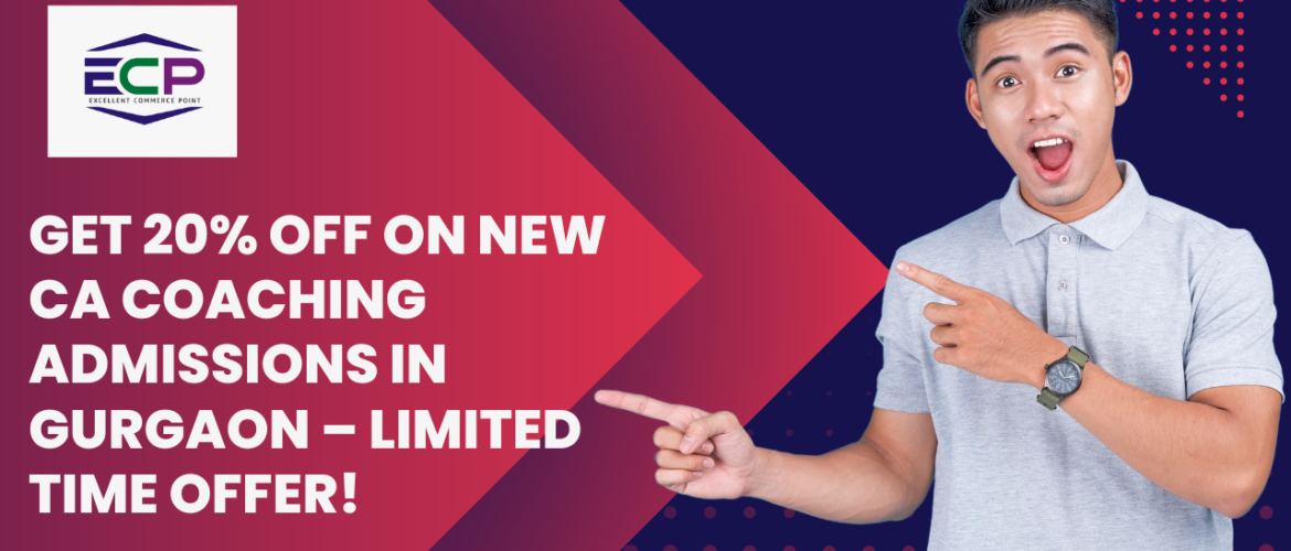 Get 20% Off on New CA Coaching Admissions in Gurgaon