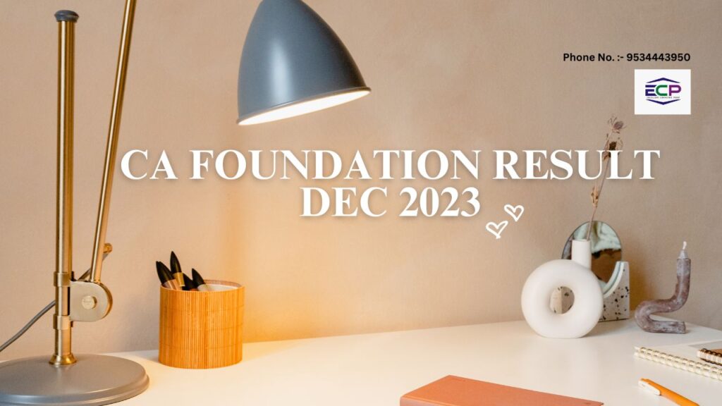 ca foundation result dec 2023