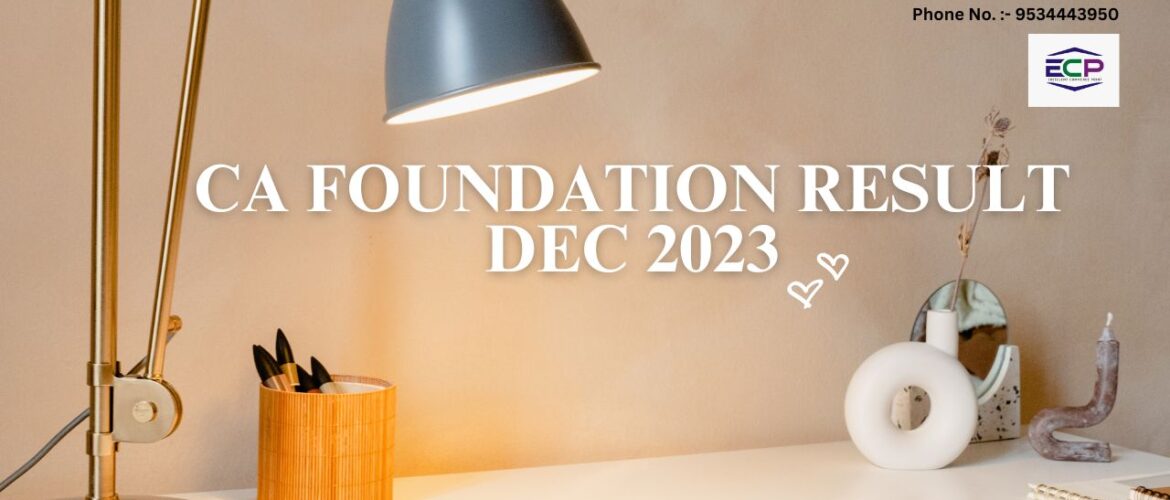ca foundation result dec 2023