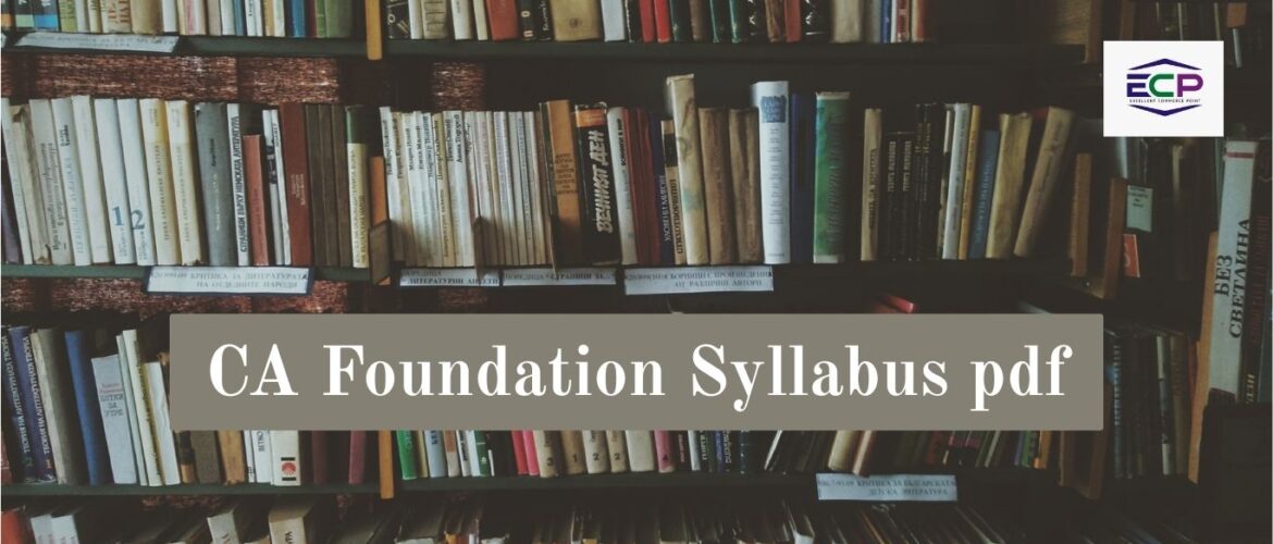 CA Foundation Syllabus pdf
