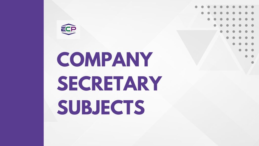 company secretary subjects