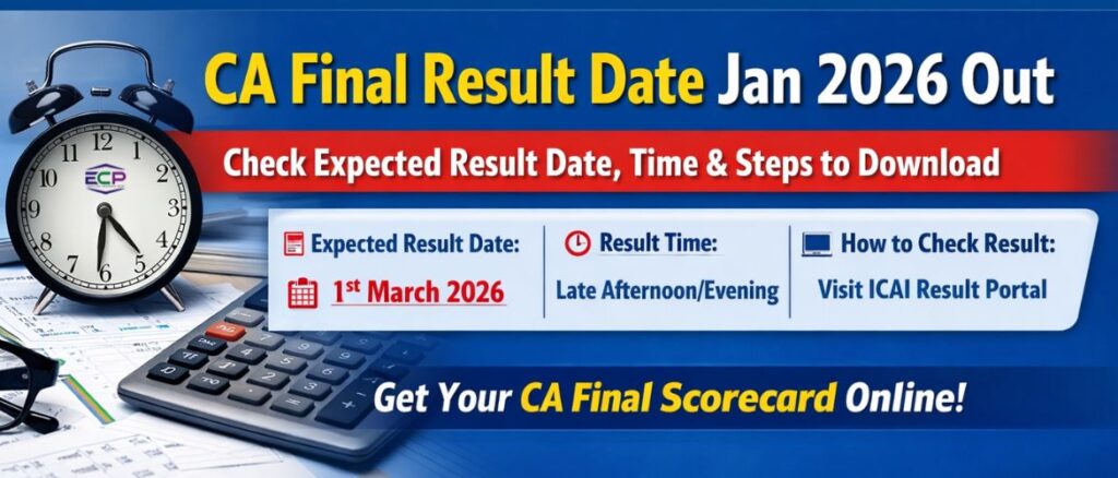 CA Final Result Date Jan 2026 Out