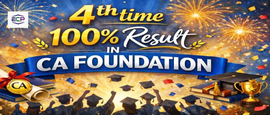 100% Result in CA Foundation