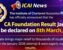 CA Foundation Result Jan 2026 Announced – Check Result Date, Time & Direct Link