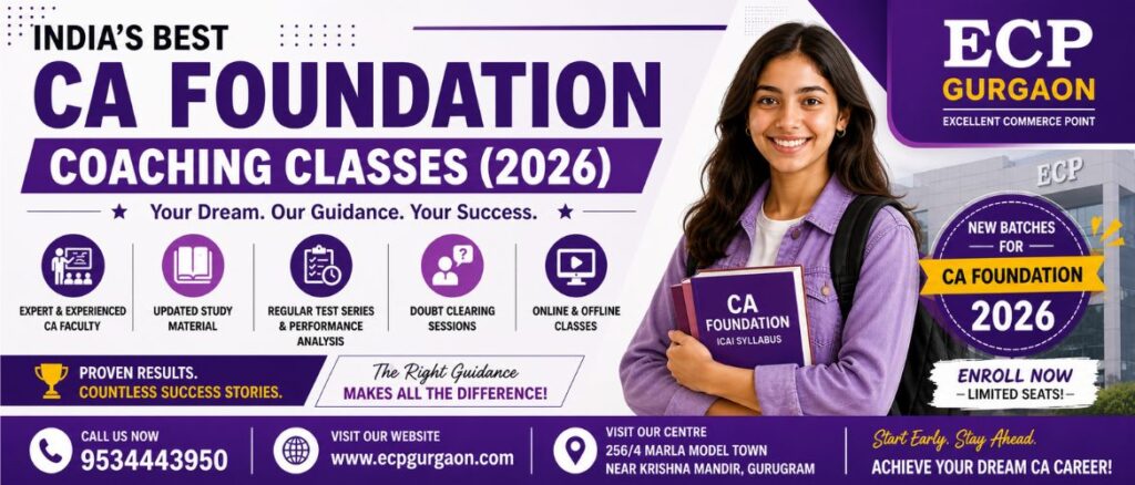 CA FOUNDATION COACHING IN GURGAON