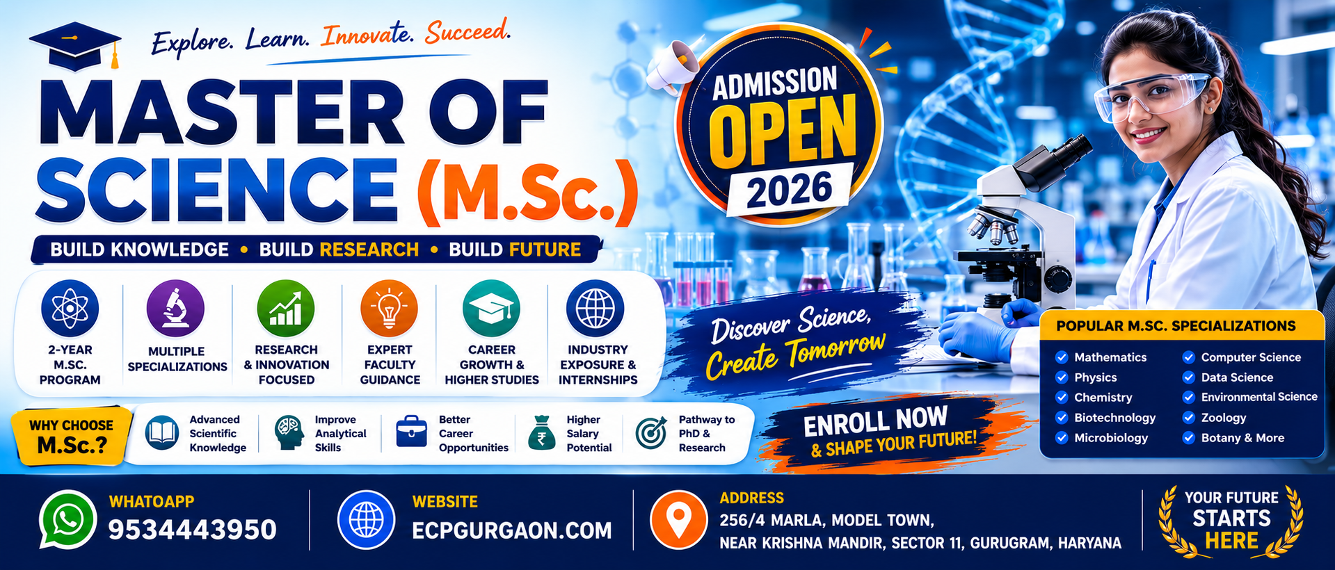 Master of Science (M.Sc.) - Excellent commerce point