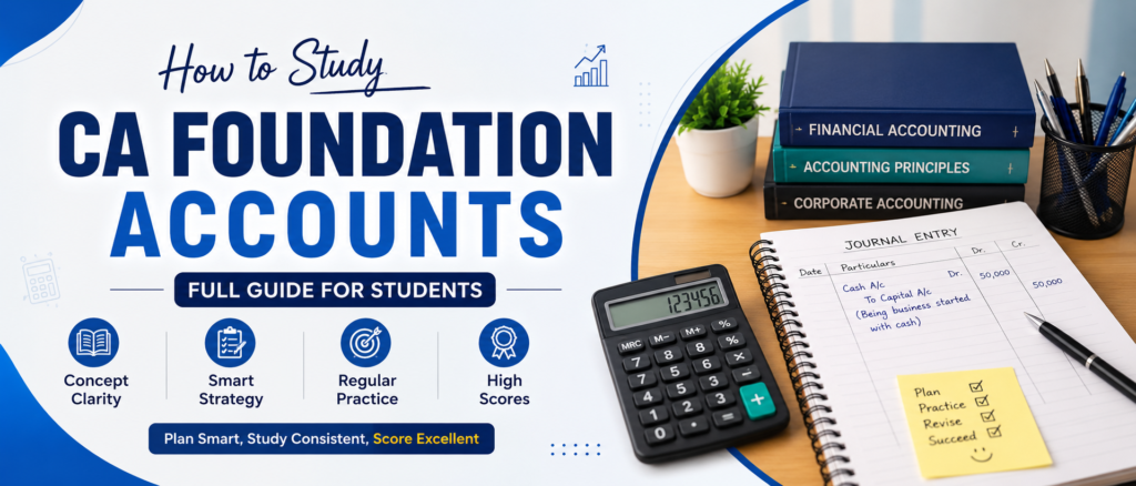 How to Study CA Foundation Accounts