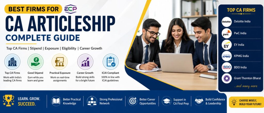 Best Firms for CA Articleship
