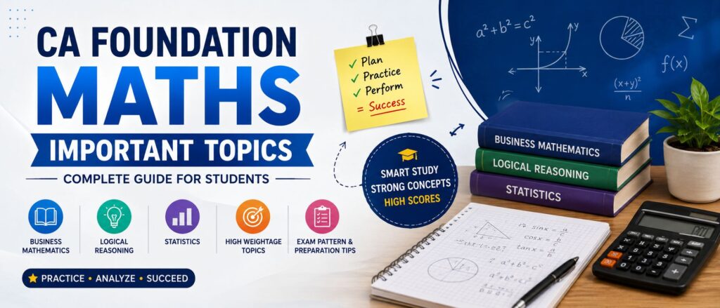 CA Foundation Maths Important Topics – Complete Guide For Students
