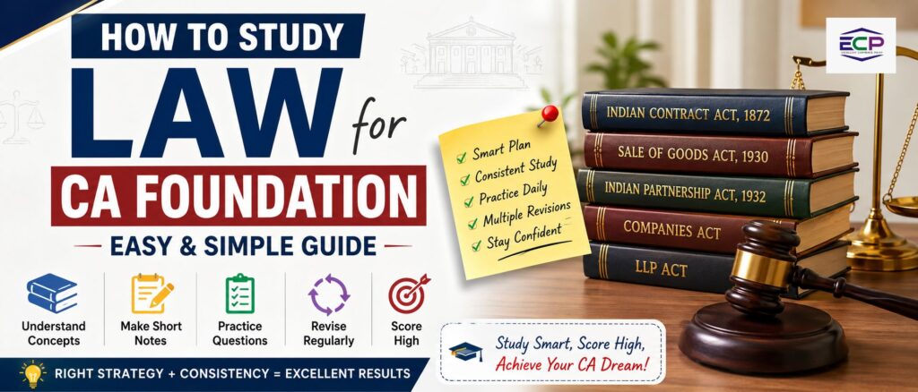 How to Study Law for CA Foundation