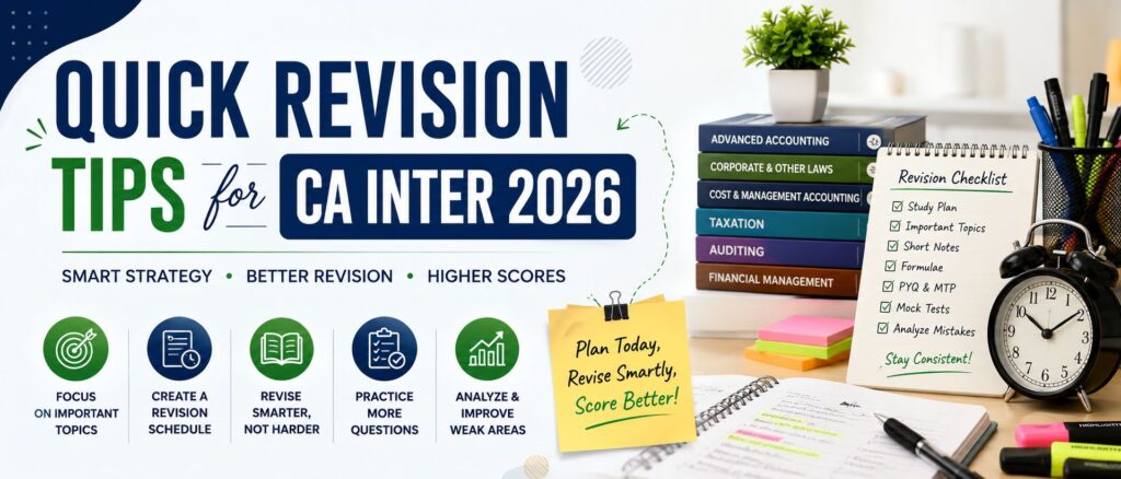 QUICK REVISION TIPS FOR CA INTER 2026