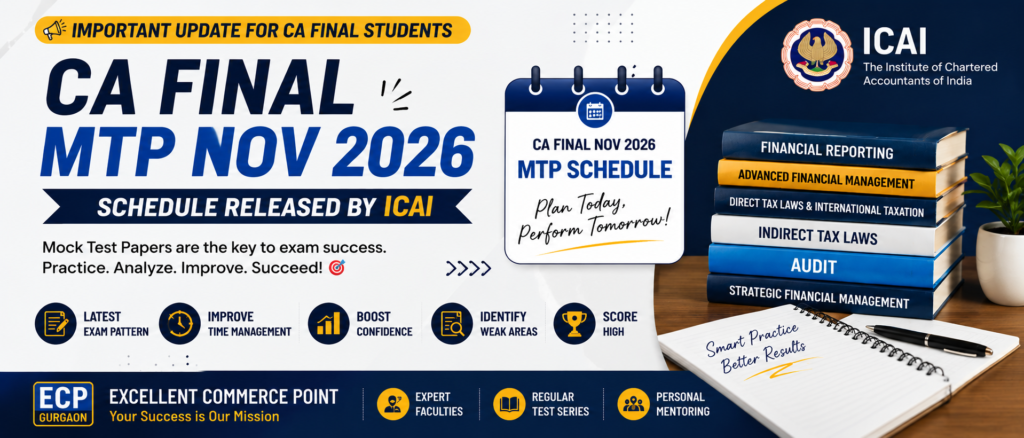 CA Final Nov 2026 MTP