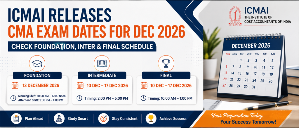 CMA Exam Dates Dec 2026