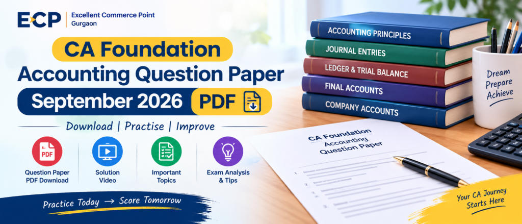 CAFoundation Accounting Question Paper